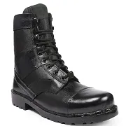 Blinder Mens Black Lace-up Long Leather Boot-thumb2