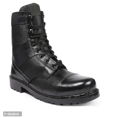 Blinder Mens Black Lace-up Long Leather Boot-thumb3