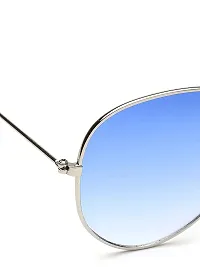 Blinder Sky Blue Aviator Sunglasses Full Rim Metal Frame Classic Style 100% UV Protection Eyewear for Men & Women-thumb4