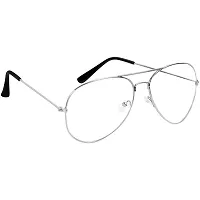 Blinder Transparent Aviator Sunglasses Full Rim Metal Frame Classic Style 100% UV Protection Eyewear for Men & Women-thumb1