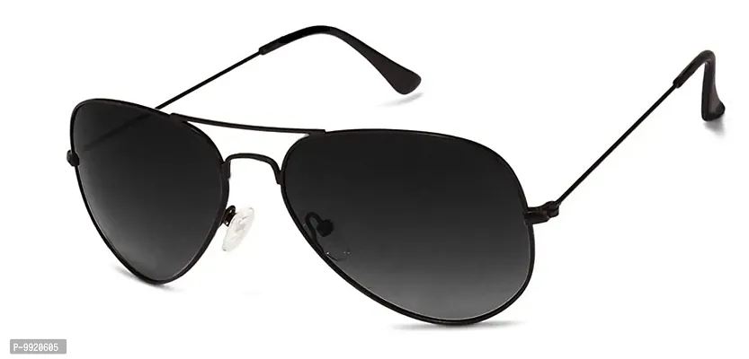 Blinder Black Aviator Sunglasses Full Rim Metal Frame Classic Style 100% UV Protection Eyewear for Men & Women-thumb0