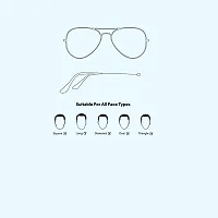 Blinder Black Aviator Sunglasses Full Rim Metal Frame Classic Style 100% UV Protection Eyewear for Men & Women-thumb4