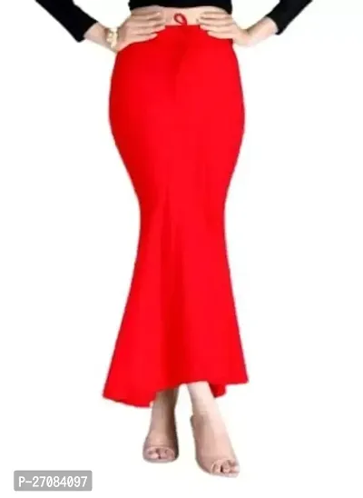 Reliable Red Cotton Blend Solid Stitched Patticoats For Women-thumb0