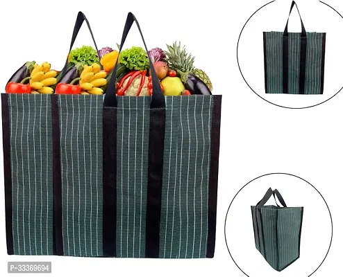 Multi Use Striped Canvas Storage Bag