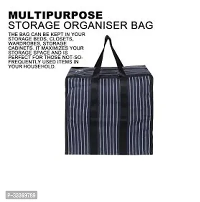 Multi Use Striped Canvas Storage Bag