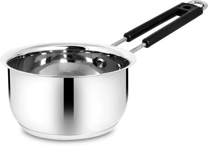 Sturdy Stainless Steel Saucepan For Home And Kitchen