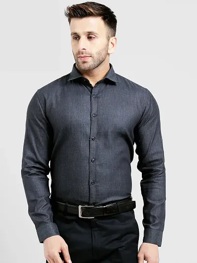 Fab Blend Solid Slim Fit Casual Shirt