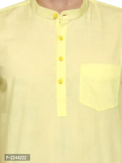 Yellow Solid Stylish Short Length Kurta-thumb5