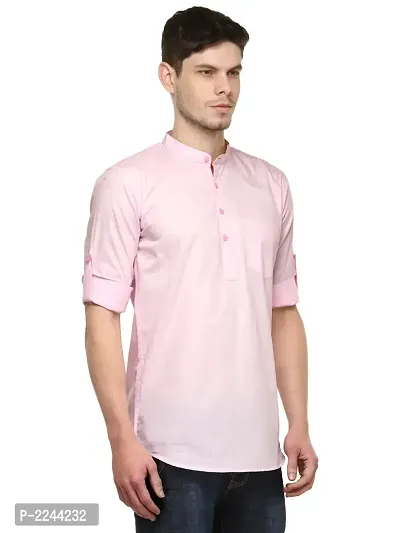 Pink Solid Stylish Short Length Kurta-thumb2