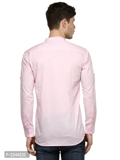 Pink Solid Stylish Short Length Kurta-thumb3