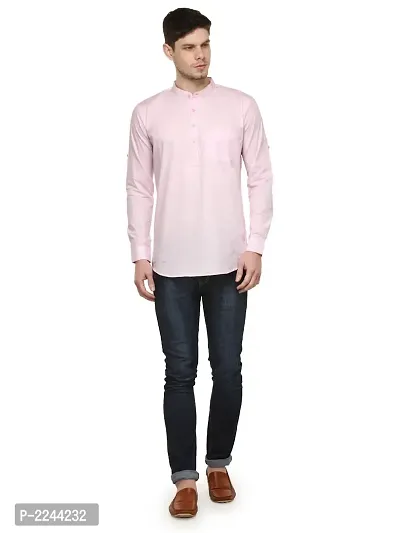 Pink Solid Stylish Short Length Kurta-thumb4