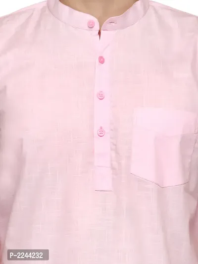 Pink Solid Stylish Short Length Kurta-thumb5