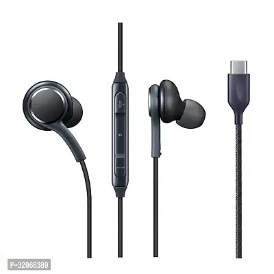 Stylish Black Headphones In-ear  Wired - 3.5 MM Single Pin