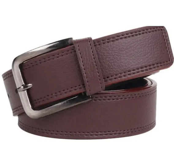 Comfortable Brown Canvas Slim Belt For Men
