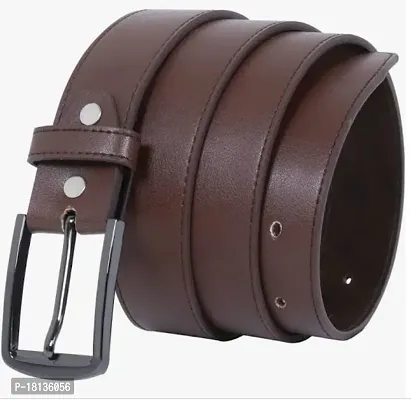 Comfortable Brown Canvas Slim Belt For Men-thumb0