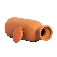 Village Decor Terracotta Brown color water bottle with lid 1000 ML - pack of 1-thumb1