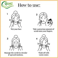 Quat Face Scrub For Glowing Skin, Women, Men (Chocolate)-thumb3