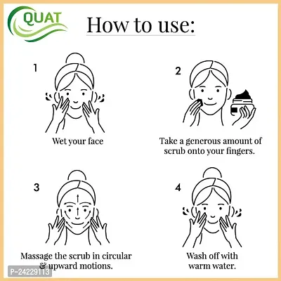 Quat Bio Fruit Face Scrub For Glowing Skin,Oily,Dry Skin,Women,Men (100Gm)-thumb4
