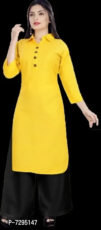 Women Stylish Rayon Kurta With Palazzo-thumb0