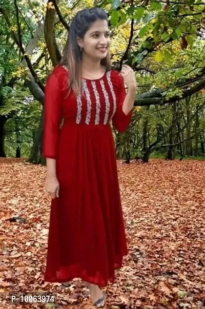 Stylish Fancy Georgette Kurti For Women-thumb3