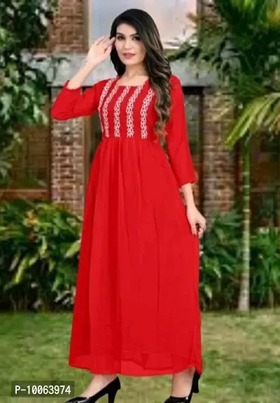 Stylish Fancy Georgette Kurti For Women-thumb2