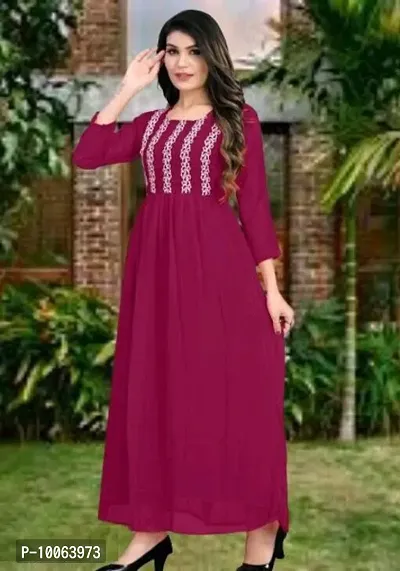 Stylish Fancy Georgette Kurti For Women-thumb2