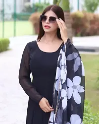 Fancy Georgette Kurtas With Dupatta For Women-thumb1