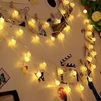 Anitech 20 LED Crystal Bubble Ball String Fairy Lights for Decortaion Diwali Christmas Xmas Light for Diwali Home Decorations Lighting (Warm White, 3 Meter)-thumb2