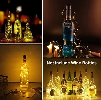 ANY LIGHTS 20 Wine Bottle Led Lights with Cork Copper Wire Lights - 2M Battery Operated Fairy Light for Diwali, Christmas, Birthday Decorations Items, New Years (Warm White) - Set of 2-thumb4