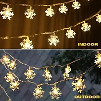 ANY LIGHTS Snowflakes Light 16 LED Battery Operated Decorative Snowflake String LED Lights for Diwali Christmas Wedding Lights, Lights for Window.-thumb3