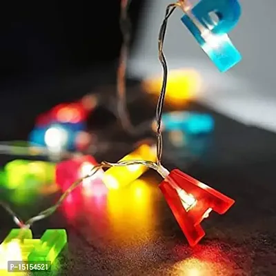 ANY LIGHTS Outdoor 13 Colorful LED Happy Birthday Light - Battery Operated String Lights (Multicolour)-thumb4