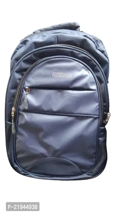 Design Five Zipper Laptop Backpack Blue