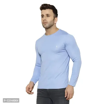 PERFKT-U Men's Gym Wear Regular Fit T-Shirt Sky Blue-thumb3