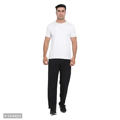 PERFKT-U Men's Regular Fit Polyester Track Pants (DE-10018-BLACK-M_Dark Black_M)-thumb5