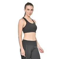 PERFKT-U Womens Black Non-Wired Non-Padded Sports Bra with Hydra-Cool Technology-thumb1