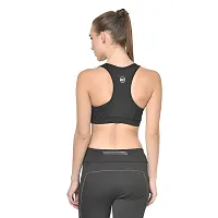 PERFKT-U Womens Black Non-Wired Non-Padded Sports Bra with Hydra-Cool Technology-thumb2