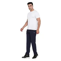 PERFKT-U Men's Premium Gym Wear Lower/Track Pants with 1 Zipper Pocket and 1 Open Pocket Navy-thumb4