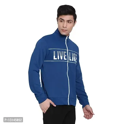 PERFKT-U Men Light Weight Sports Zipper Jacket (Royal Blue)-thumb3