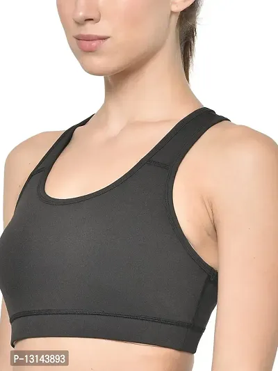 PERFKT-U Womens Black Non-Wired Non-Padded Sports Bra with Hydra-Cool Technology-thumb4