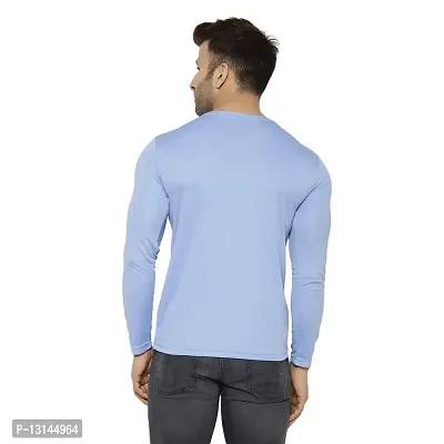 PERFKT-U Men's Gym Wear Regular Fit T-Shirt Sky Blue-thumb2