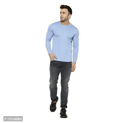 PERFKT-U Men's Gym Wear Regular Fit T-Shirt Sky Blue-thumb5