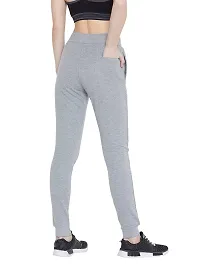 PERFKT-U Women Solid Track-Pants (Grey)-thumb1