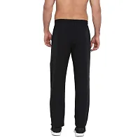PERFKT-U Men's Regular Fit Polyester Track Pants (DE-10018-BLACK-M_Dark Black_M)-thumb1
