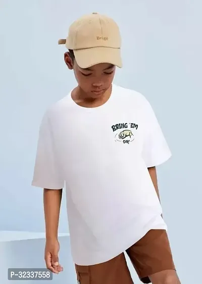 Stylish Cotton Oversized T-Shirt For Boy-thumb0