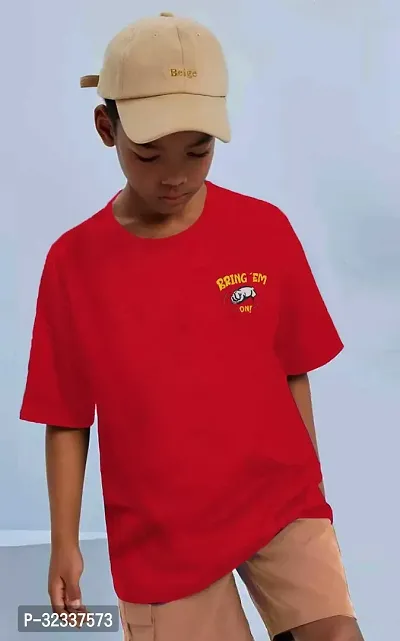 Stylish Cotton Oversized T-Shirt For Boy-thumb0