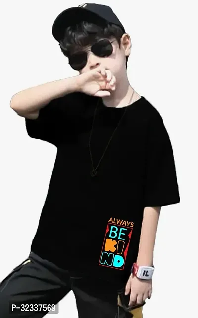 Stylish Cotton Oversized T-Shirt For Boy-thumb0