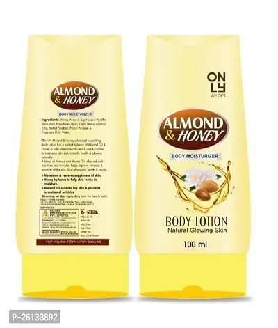 Alloes Body Lotion with Almond  Honey for Skin Hydration,Nourishment and Hyper-Pigmentation | Reduce Wrinkles and Relivies dry Skin |100 mL X2-thumb4