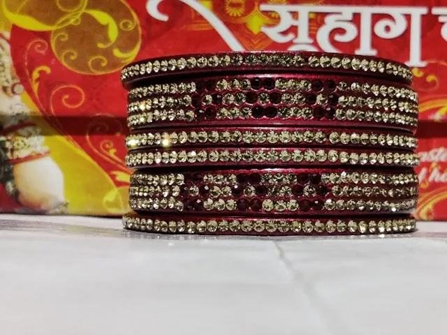 Latest Beautiful Lac Crystal Bangles