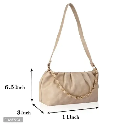 Trendy Beige Handbag-thumb2