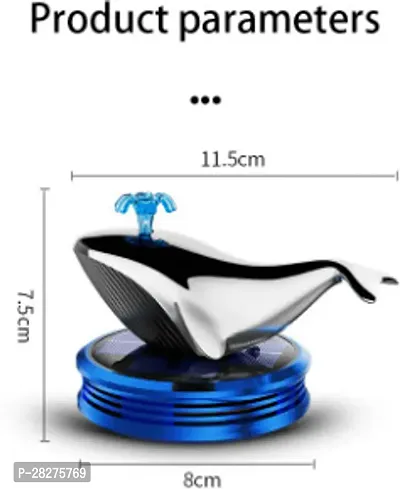 WLEWORLDLOOKENTERPRISES Whale Car Aromatherapy Whale Model Natural Luxury Car Solar Air Refresher Blue Diffuser  5 ml-thumb2